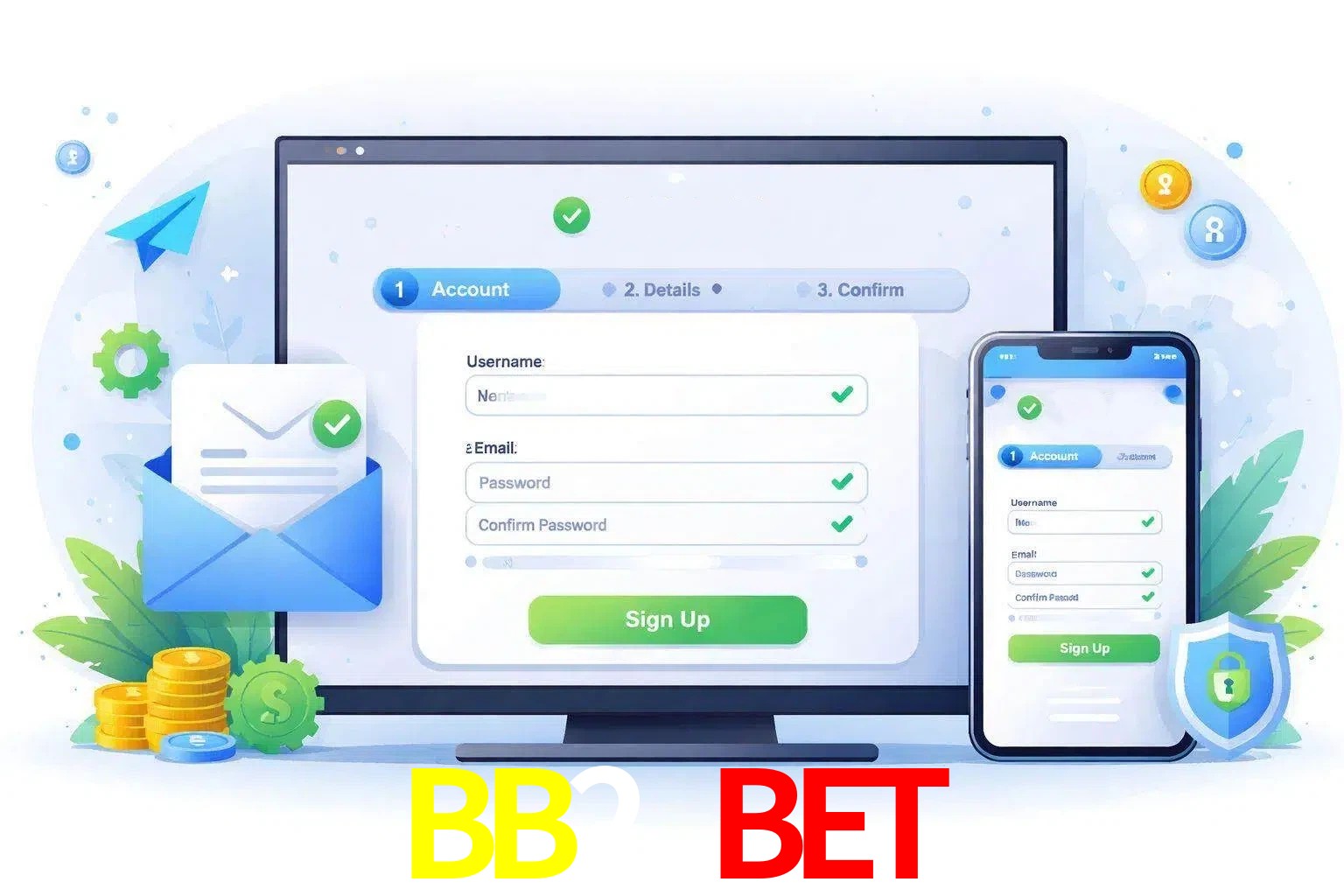 Registro de nuevo usuario y configuración de cuenta BB2 BET